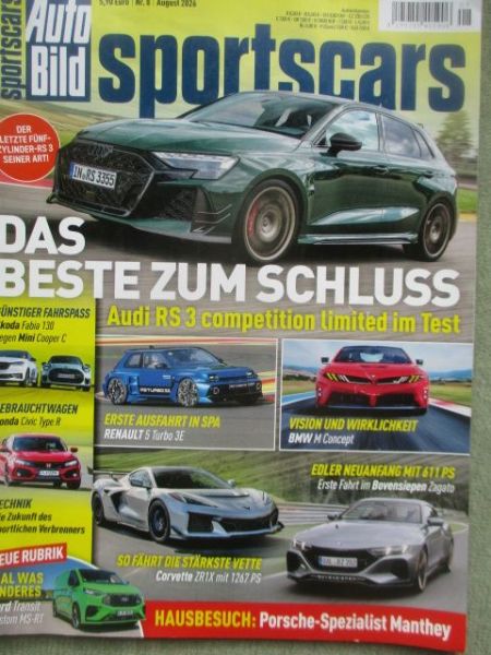 Auto Bild sportscars August 2026