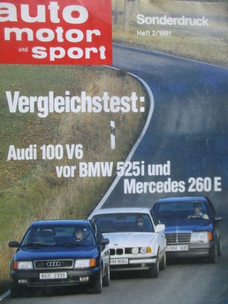 auto motor & sport 2/1999 Audi 100 V6 (C4) Vergleichstest