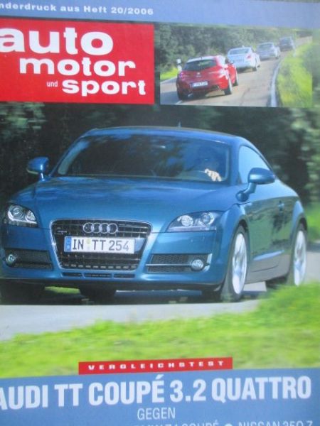 auto motor & sport 20/2006 Audi TT coupé 3.2 quattro Vergleichstest