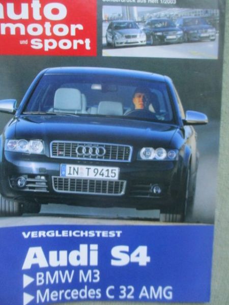 auto motor & sport 1/2003 Audi S4 Vergleichstest