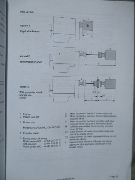 Mercedes Benz Commercial Vehicle Engines Installation Instructions August 2005