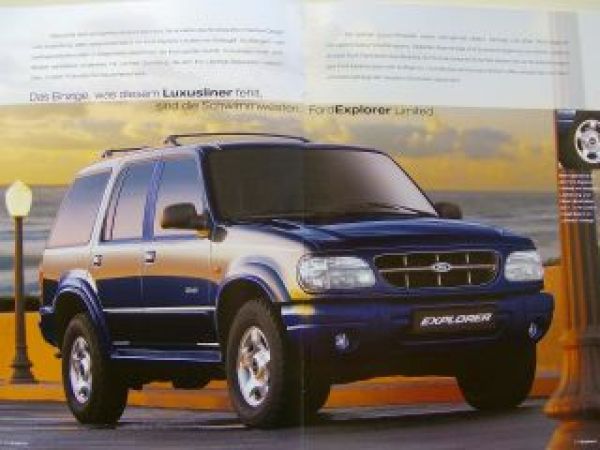 Ford Explorer Prospekt Dezember 2000 +Preisliste NEU