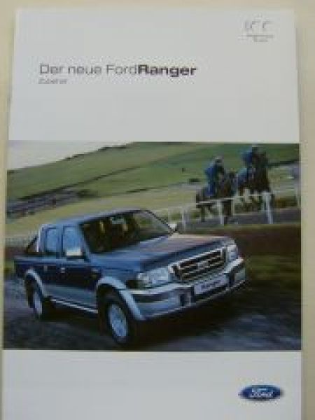 Ford Ranger Zubehör Prospekt Januar 2003 NEU