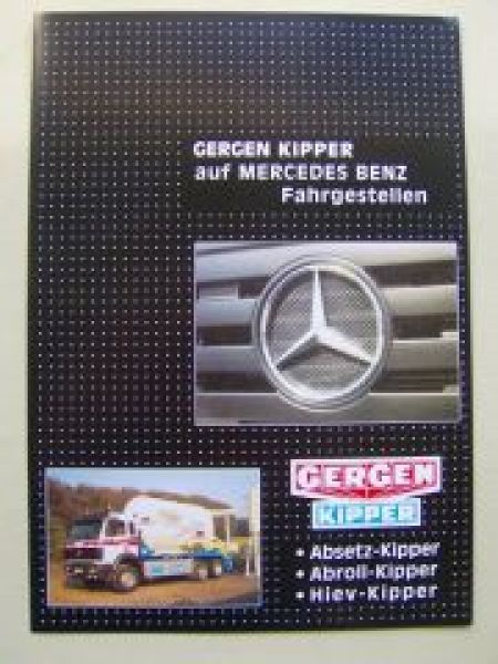 Mercedes Benz Fahrgestellen Gergen Kipper Prospekt NEU