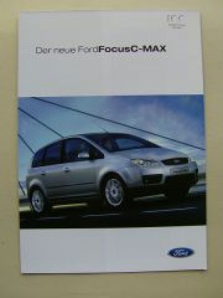 Ford Focus C-Max Prospekt Februar 2003 NEU