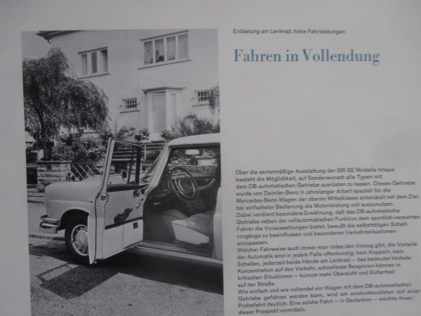 Mercedes Benz Automatisches Getriebe +Heckflosse 1964