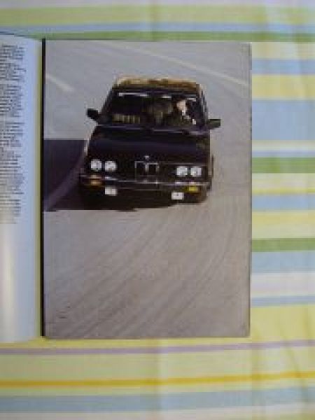 BMW Prospekt 5er Reihe USA 528e 535i 1985 E28