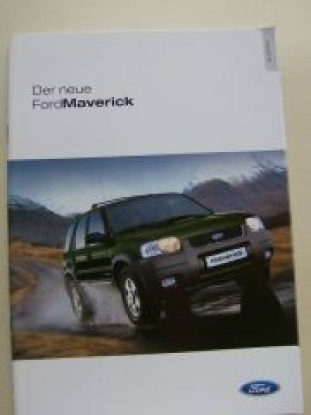 Ford Maverick Prospekt +Limited V6+Highclass Juli 2001 +Preise