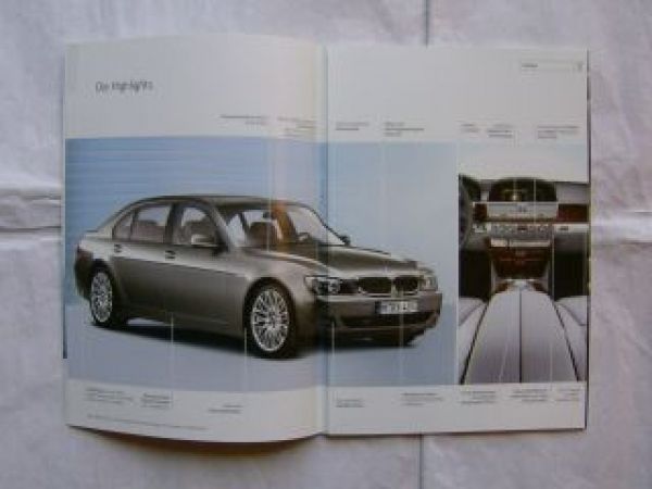 BMW Neugier 7er E65 E66 Facelift Argumenter 2005 NEU