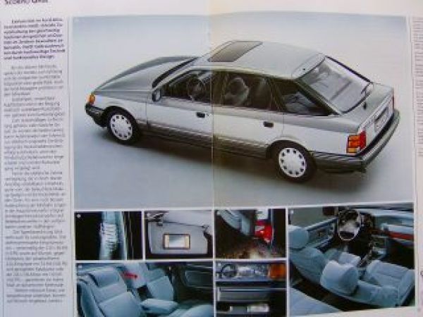 Ford Scorpio +4X4 Prospekt Januar 1986 Rarität