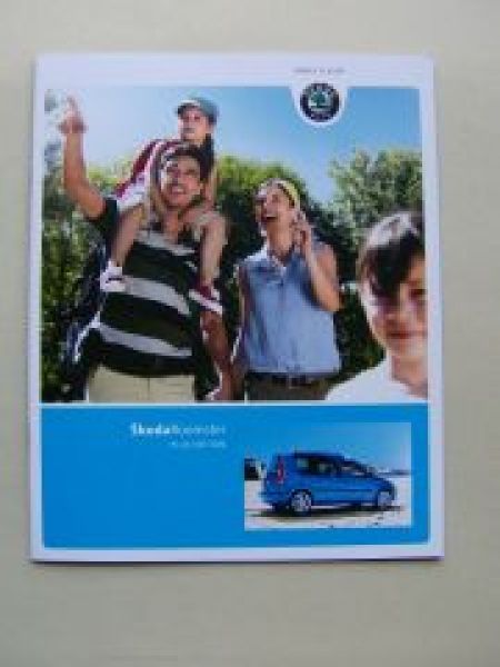 Skoda Roomster Plus Edition Prospekt Februar 2009 NEU
