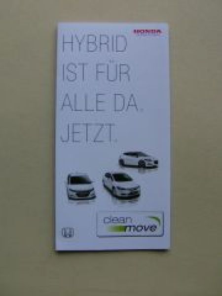 Honda Hybrid ist für alle da Flyer Januar 2010 NEU