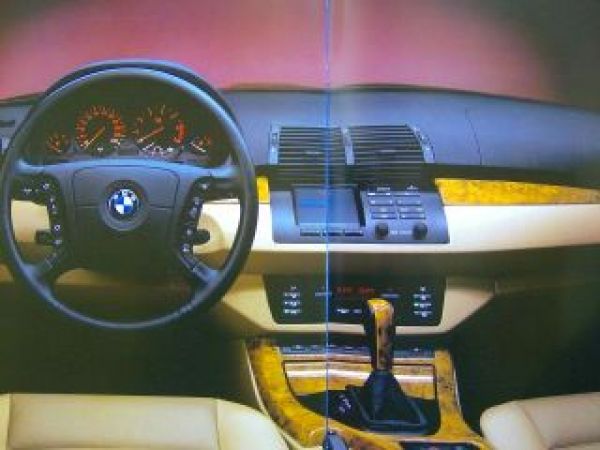 BMW X5 E53 Fahren in einer Dimension März 1999 A3 Prospekt NEU