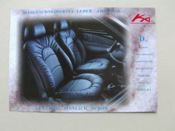 Ford Ka Lederinterieur Bicolor Design Schuster Prospektblatt