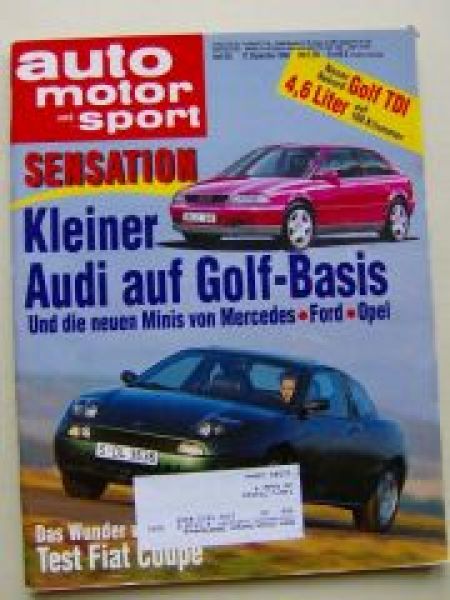 ams 23/1993 Fiat Coupè, 316i Coupè E36,Subaru Libero,