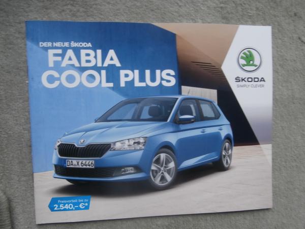 Skoda Fabia Cool Plus (Typ NJ) 1.0l MPI 55kw TSI 70kw +Preise November 2018