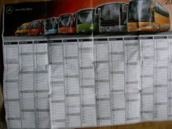 Mercedes Benz Omnibusse +Nutzfahrzeuge Kalender 2001