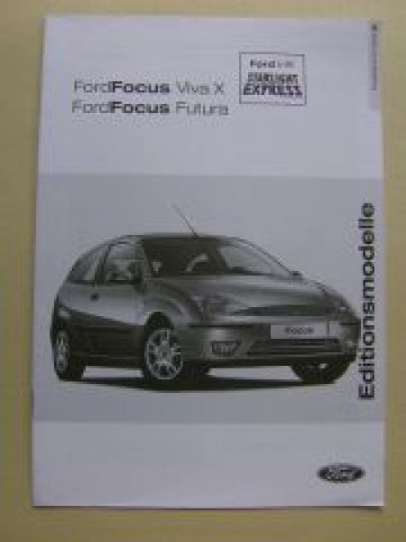 Ford Focus Viva X Futura Editionsmodelle Starlight Express Juli