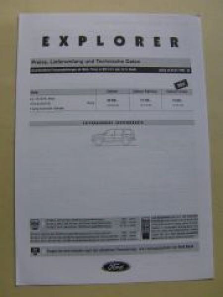 Ford Explorer Februar 1999 NEU Highclass +Limited