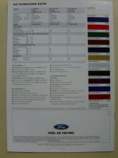 Ford Fiesta Style Kool Family Sport September 1998 NEU