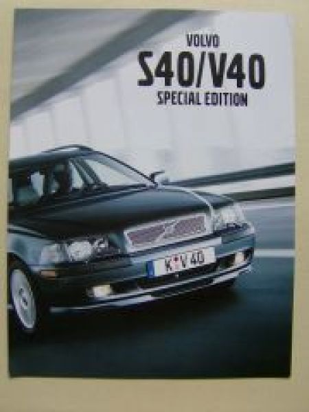 Volvo S40/V40 Special Edition April 2001 Prospekt