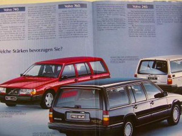 Volvo 1990 440 480 740 760 240 Beilage