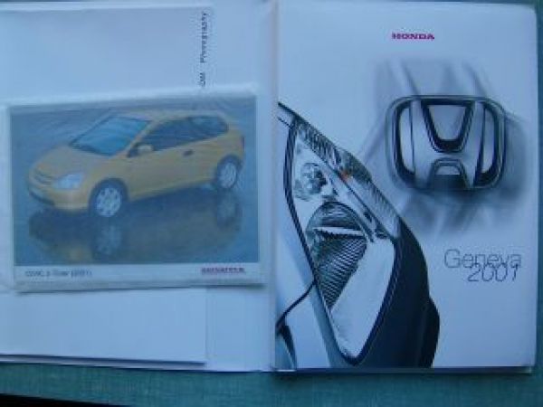 Honda Pressemappe 2001 Genf +Civic