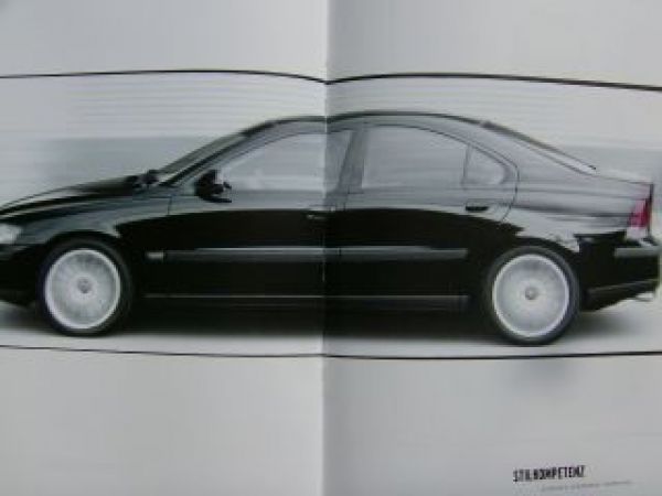 Volvo S60/V70 Black Edition Prospekt September 2003 NEU