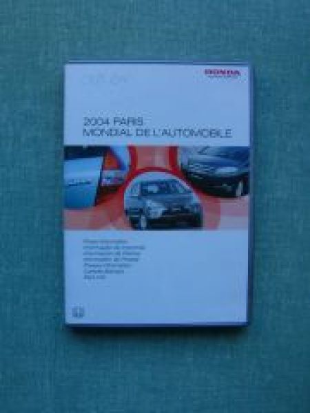 Honda Presse Paris 2004 Mondial De L Automobile CD+Text