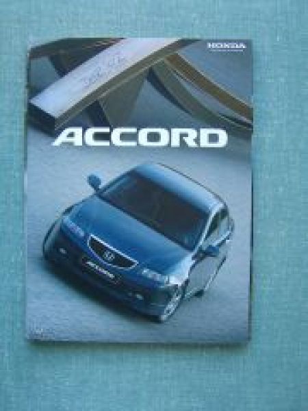 Honda Accord Pressemappe 2002