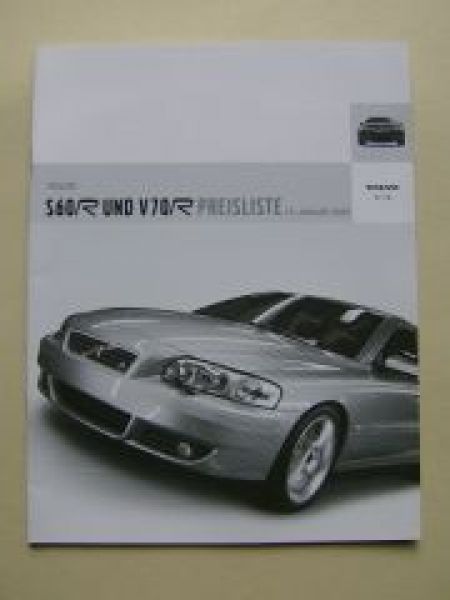 Volvo S60 R und V70 R 1.September 2003 NEU