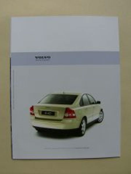 Volvo S40 Vorabprospekt 2004 NEU