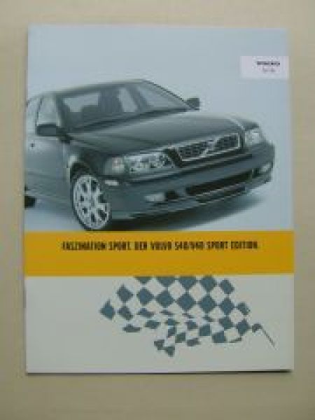 Volvo S40/V40 Sport Edition Prospekt +Preise NEU