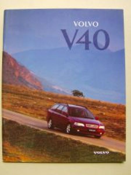 Volvo V40 Prospekt Februar 1996 NEU