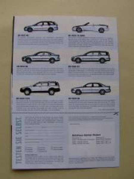 Volvo Erfahrungswochen diverse Modelle Flyer 2002