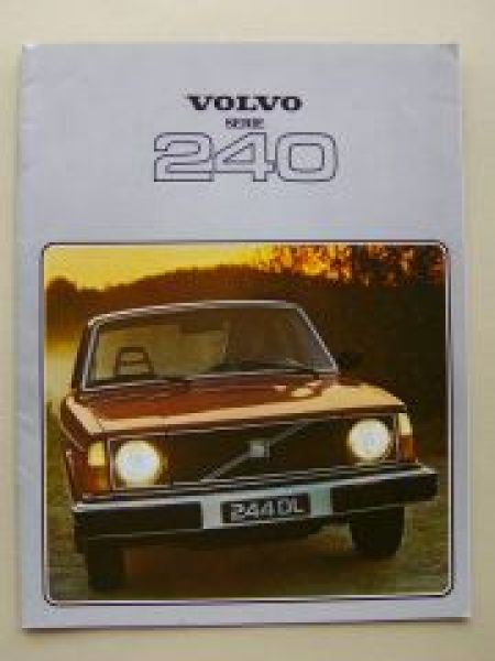 Volvo Serie 240 244L DL DLI 244GL DL DLI  Prospekt 1978