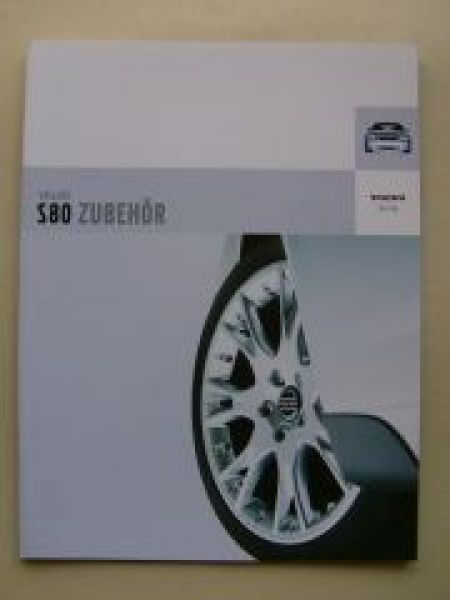 Volvo S80 Zubehör Prospekt 2003 NEU