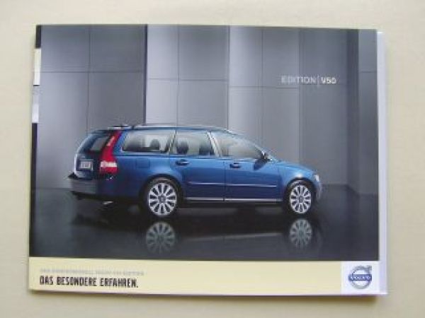 Volvo V50 Edition Prospekt Oktober 2006 +Preisliste NEU