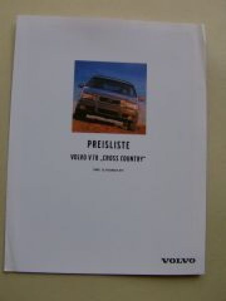 Volvo V70 Cross Country 20.November 1997 NEU