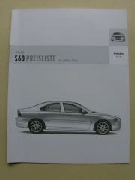 Volvo S60 30.April 2004 NEU