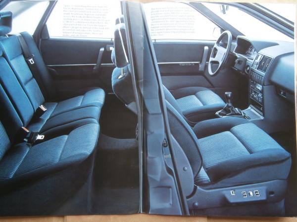 Audi 200 Typ44 Englischer Prospekt Januar 1985