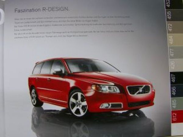 Volvo V70 R-Design Prospekt Juni 2008 NEU