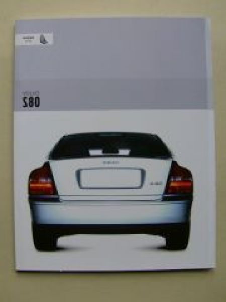 Volvo S80 Prospekt 2003 +Preisliste Juli 2002 NEU