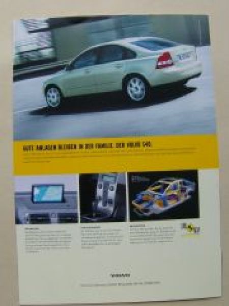 Volvo V50 Gewinner des Goldenen Lenkrads 2004 Prospekt