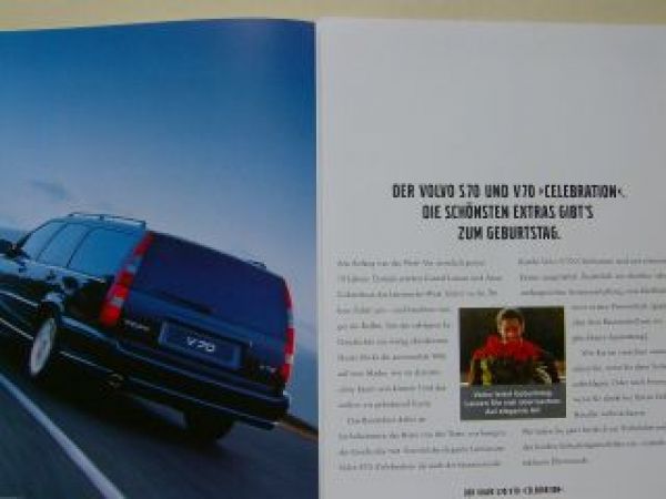Volvo S70/V70 Celebration Sonderprospekt August 1997