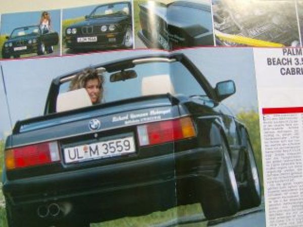 Tuning 6/1988 BMW E34 Poster, R5,E30,M3,928 S4,W201,E12