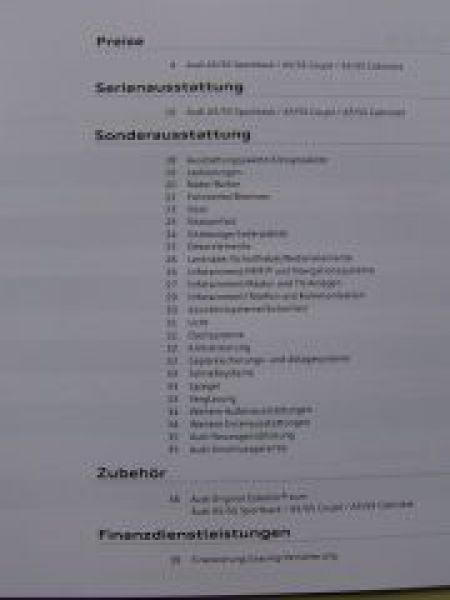 Audi A5/S5 Sportback Coupè Cabriolet April 2010 NEU