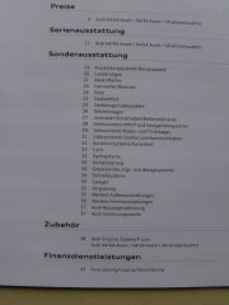 Audi A4/Avant S4/Avant,allroad quattro April 2010 NEU