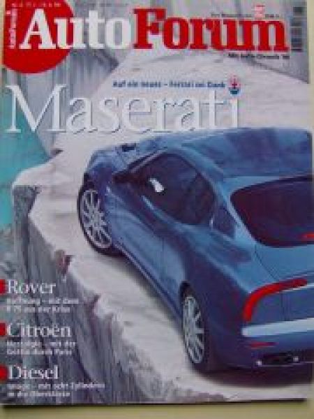 Auto Forum Nr.6/1999 Maserati,M5 E39, Focus 1.8,S430 W220