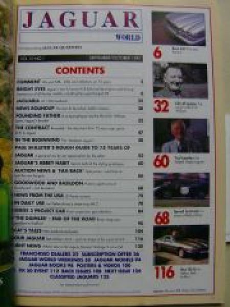 Jaguar World Vol10 No1 9+10/1997 XJ-S,new V8 Super Saloon